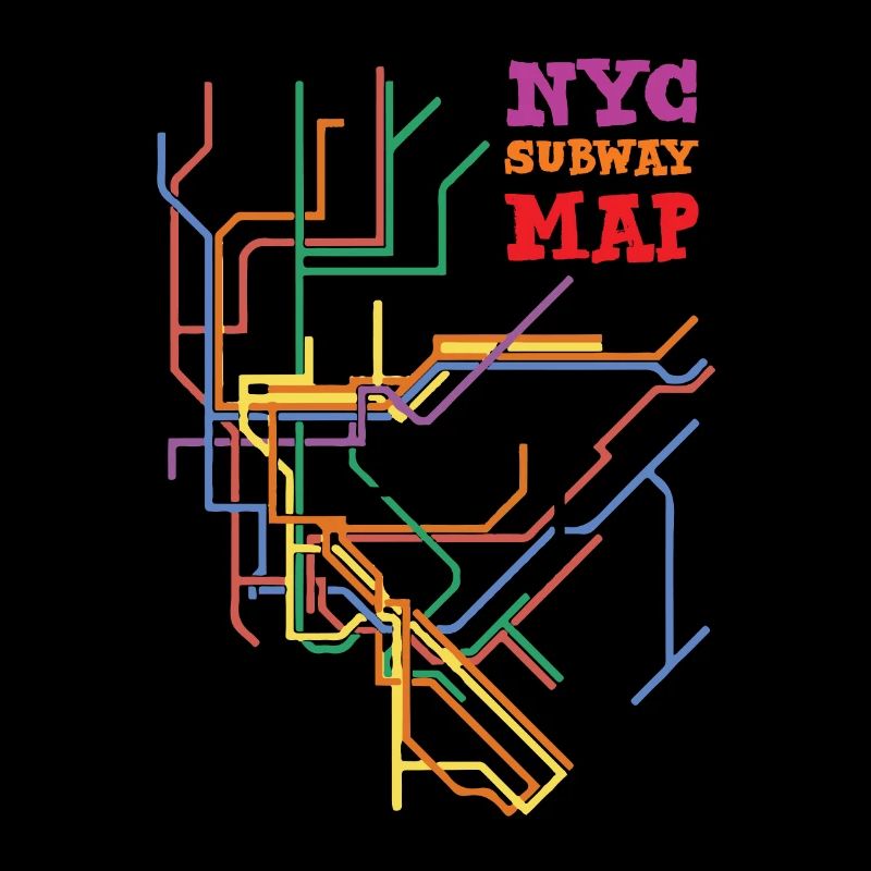 NYC Subway Map New York City Map USA Gift