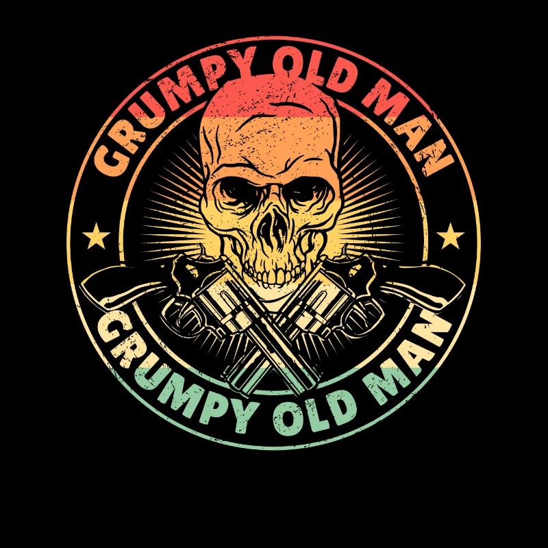 Grand-père Retraité Grumpy Old Man Grumpy Grand-père