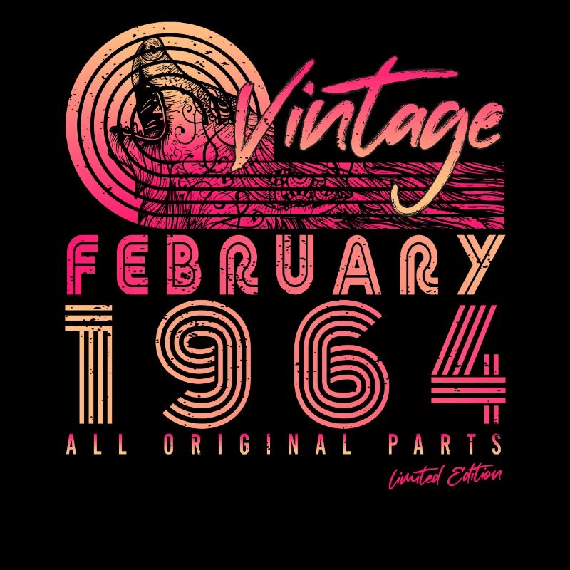 Février 1964 Original Retro