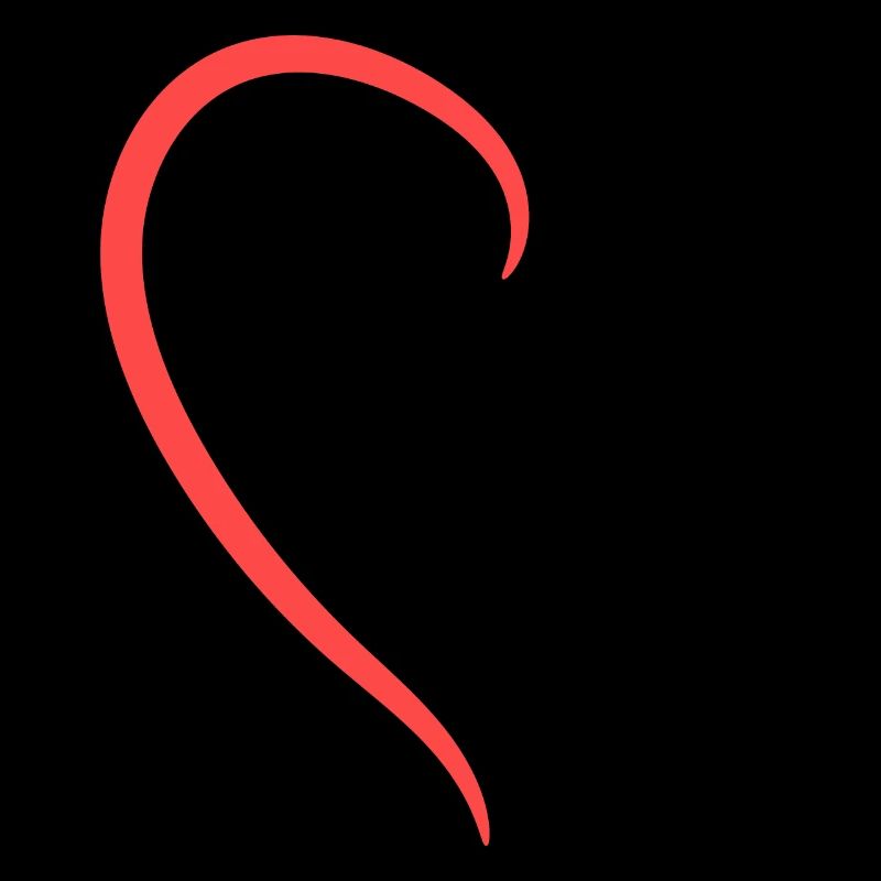 Half Red Heart