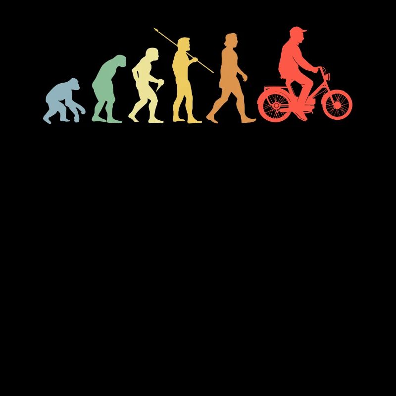 Moped Evolution Retro Moped Moped Rider