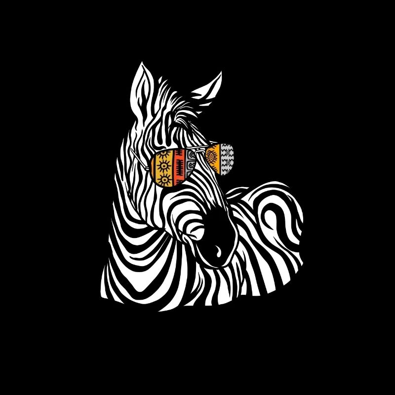 Zebra Gift Noir et Blanc Safari Savannah Steppe