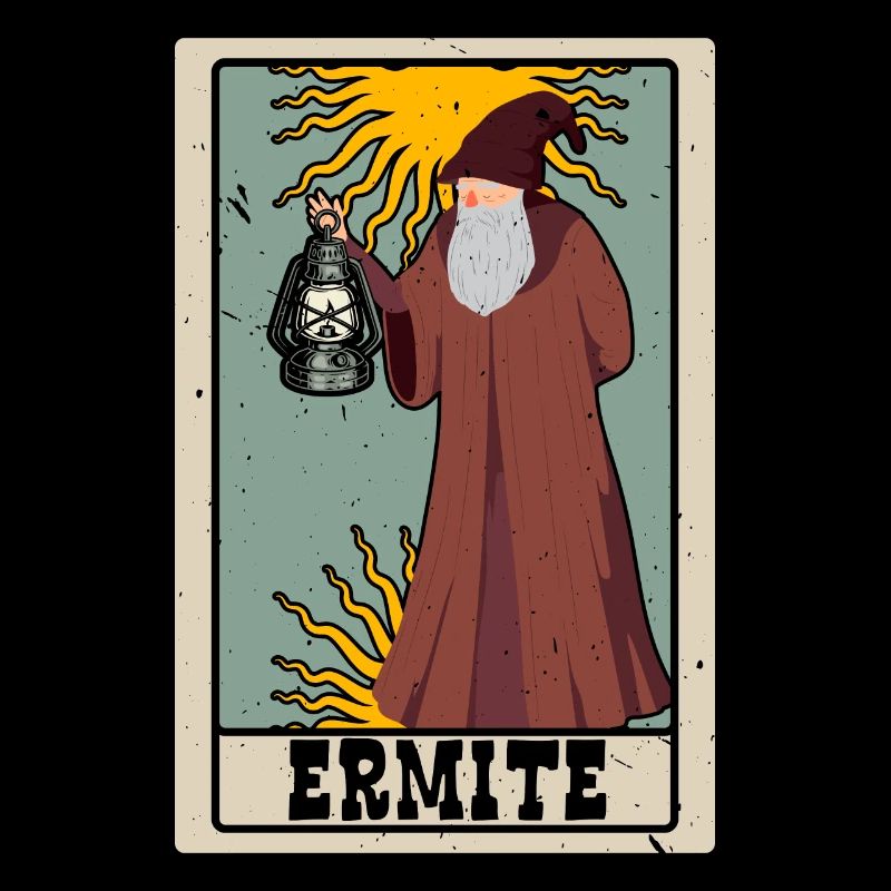 Ermite Tarot Card Chaman Fortune Telling