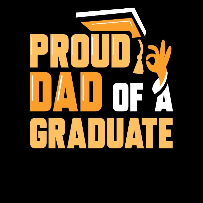 Stolzer Vater Eines Absolventen Absolvent