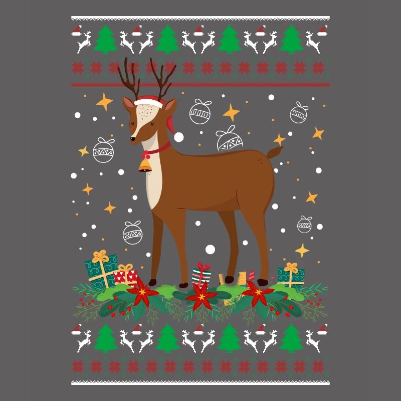 Pull de Noël moche Renne