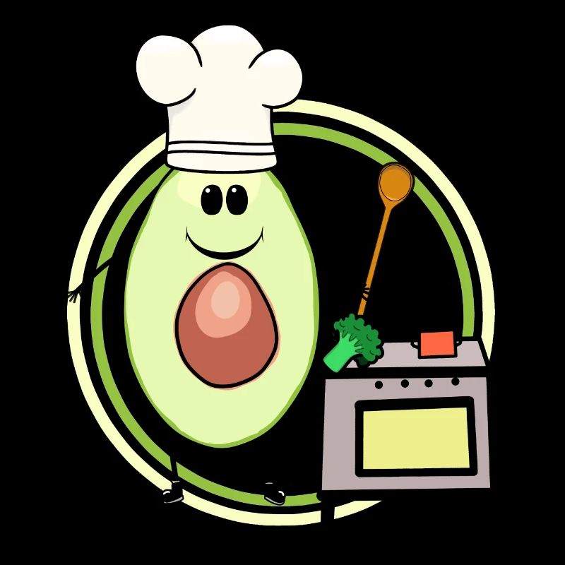 Avocado Cooking Hobby Chef Chef Chef's Hat Stove