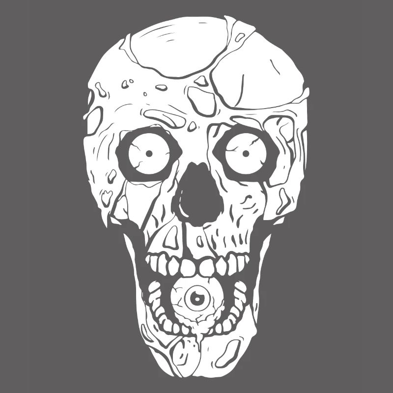 Zombiecore Ästhetik Zombie Gothic Schädel Weirdcor