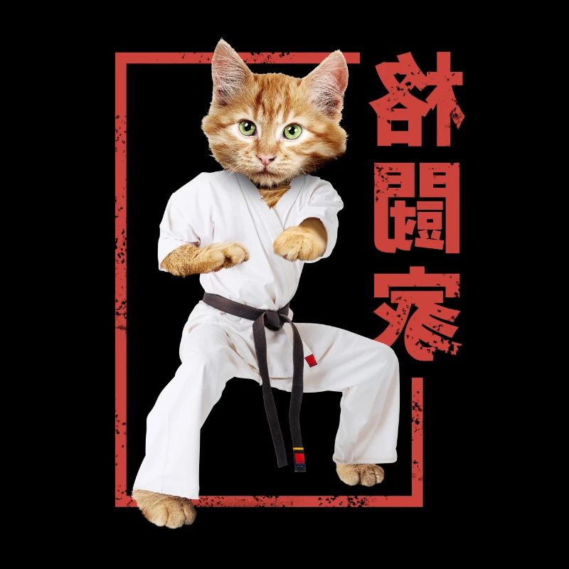 Martial Arts Kampfkunst Karate Judo Katze