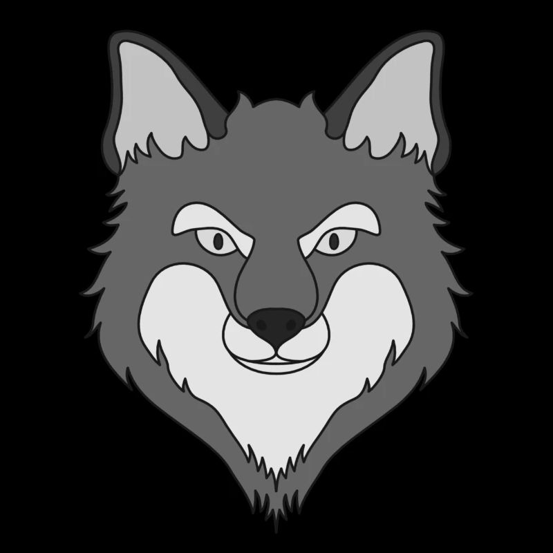 Fuchs Waldtier Design mit Tierkopf