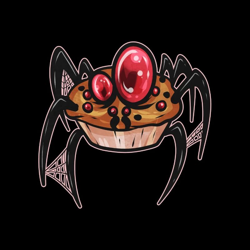 Muffin Spider with Spiderweb Scary eyes costume