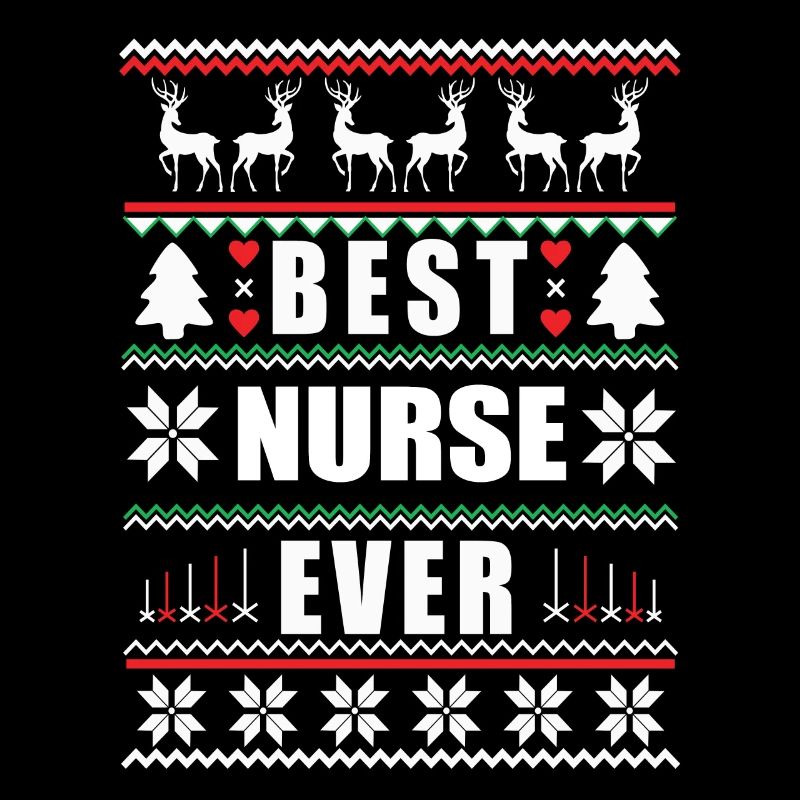 Drôle de Noël laid Meilleure infirmière de tous les temps