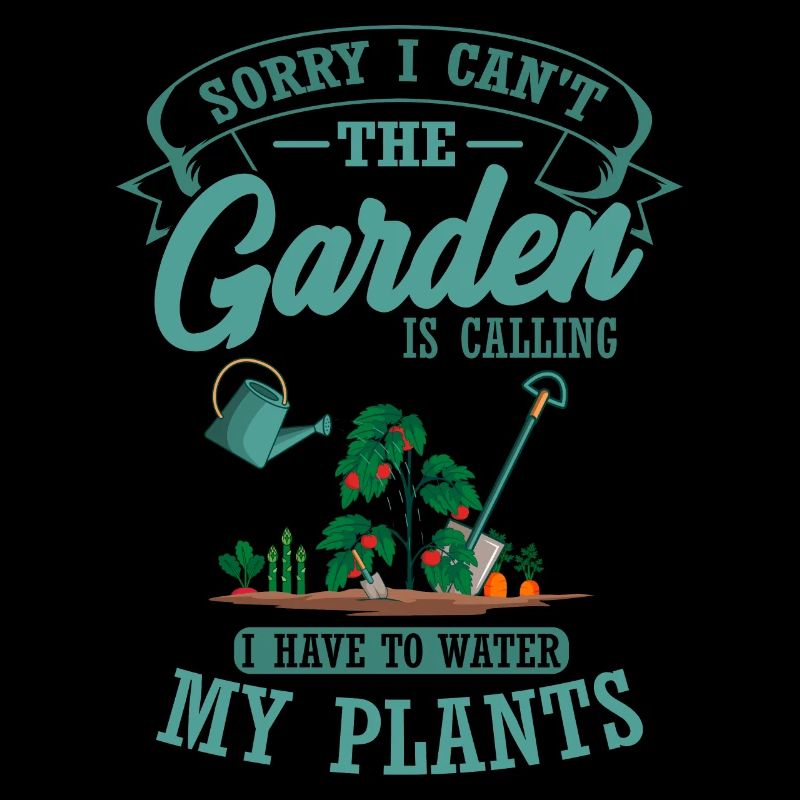 Der Garten Ruft Ich Muss Pflanzen Gießen Gärtner