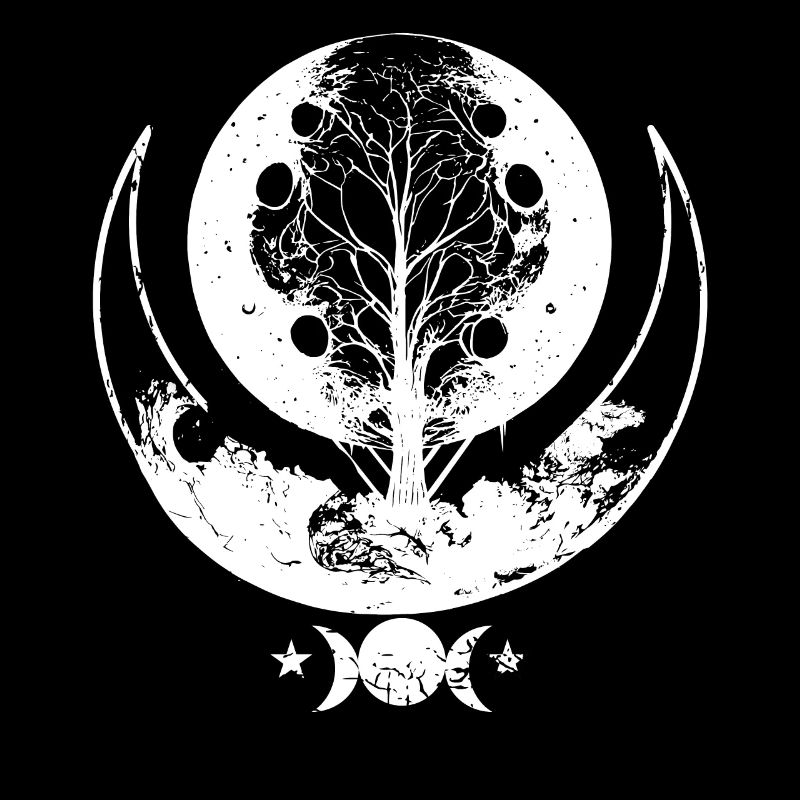 Baum des Lebens okkulter Mond Phasen Astrologie Go