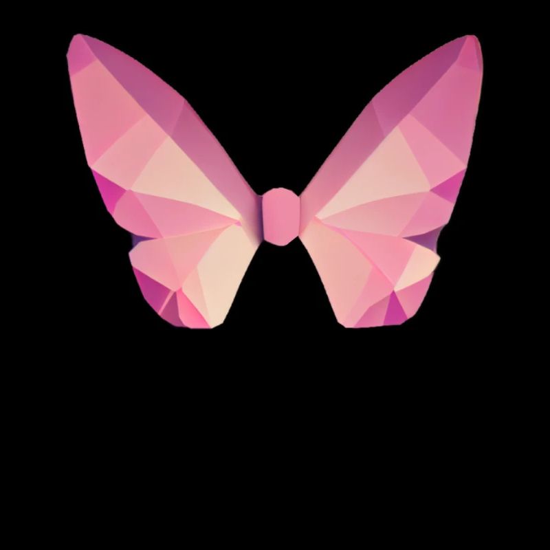 Geometrisches Schmetterling Polygon niedrig poly