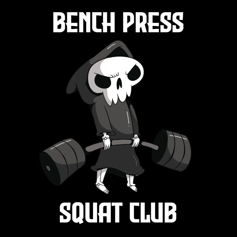 Bench Press Squad Club Workout Grim Reaper Training