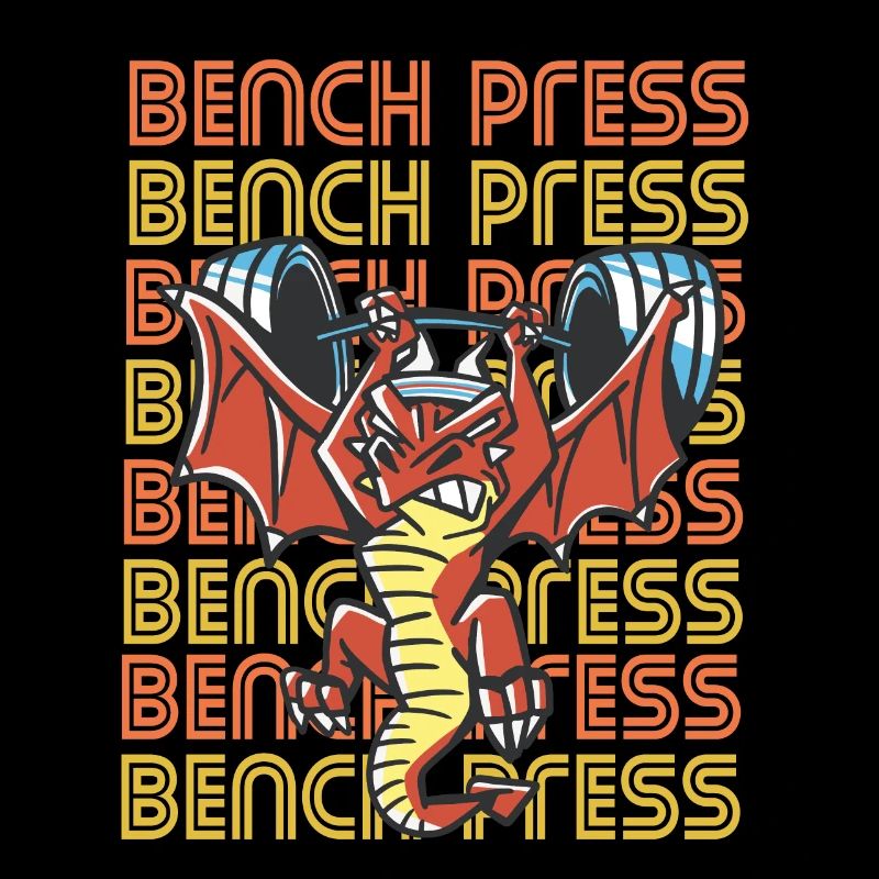 Bench Press Dragon Gym Chest Workout Strength Training