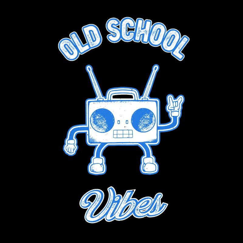 Old School Vibes Retro Beat Box Musik Elsker