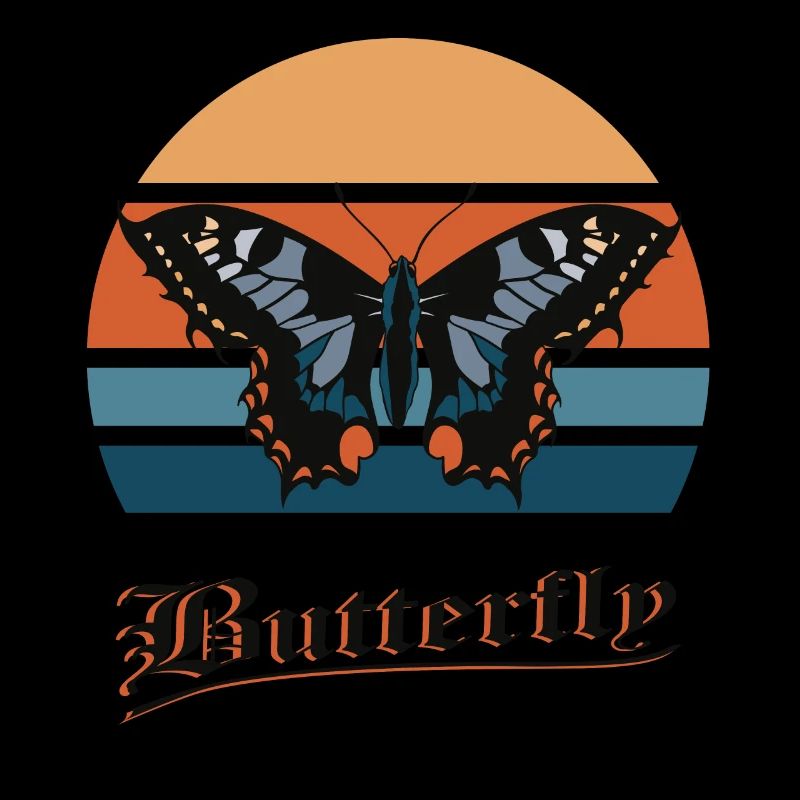 Schmetterling Retro Schmetterlinge Liebe Herbst un