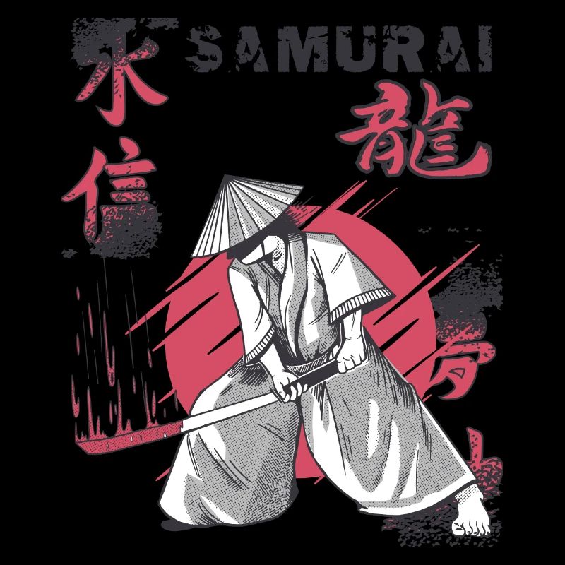 Samouraï Katana Épée Tache de sang Guerre japonaise