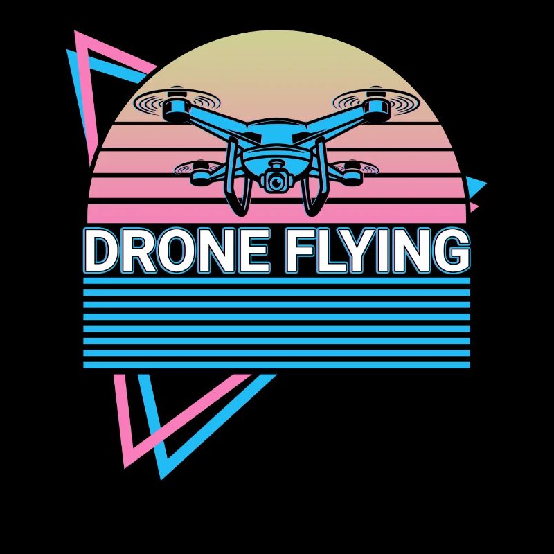 Drone Flying Retro Drone Pilot