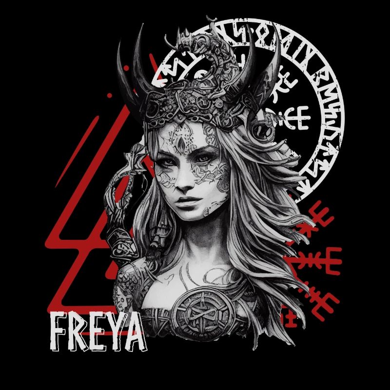 Viking Goddess Freya Scandinavian Warrior Shieldma