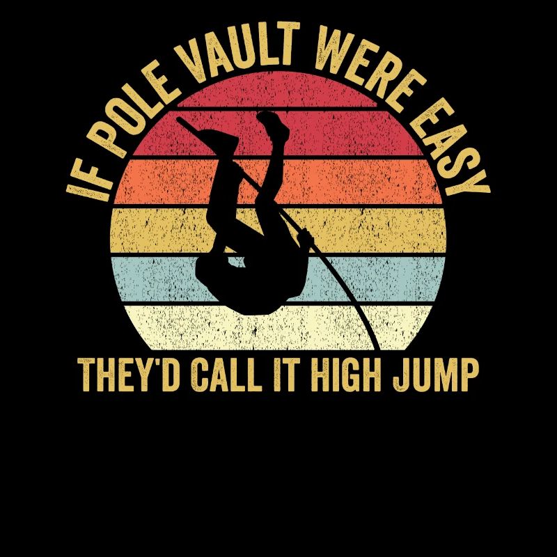 Saut à la perche amusant Saut à la perche