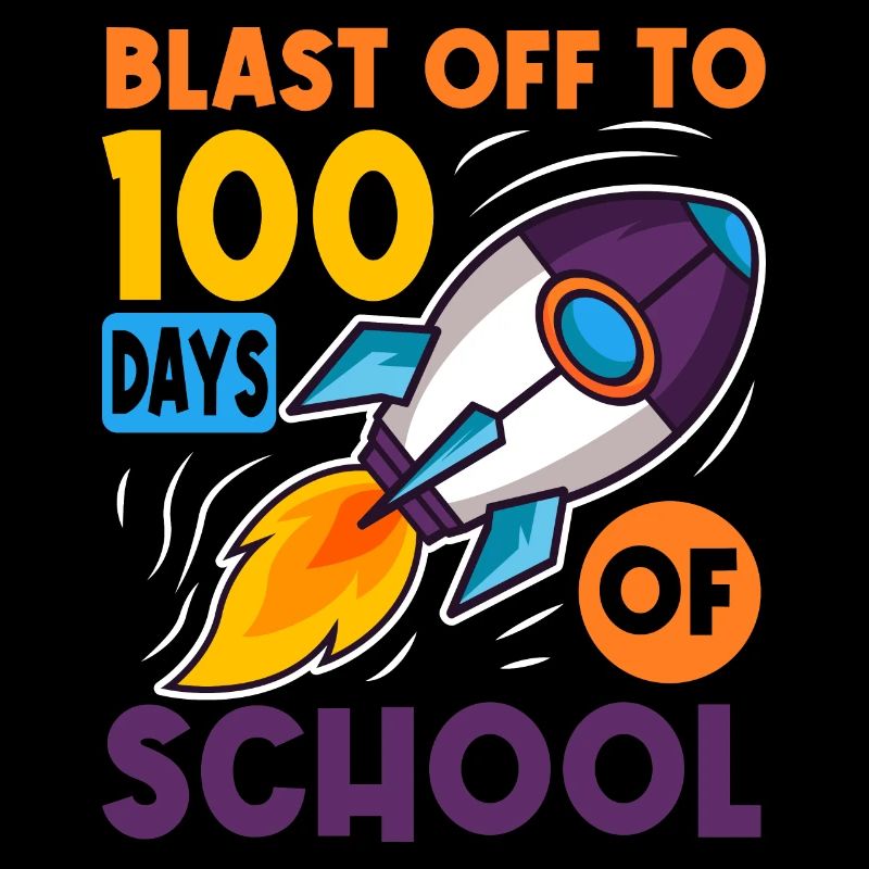 100 jours d’école Astronaute de fusée spatiale