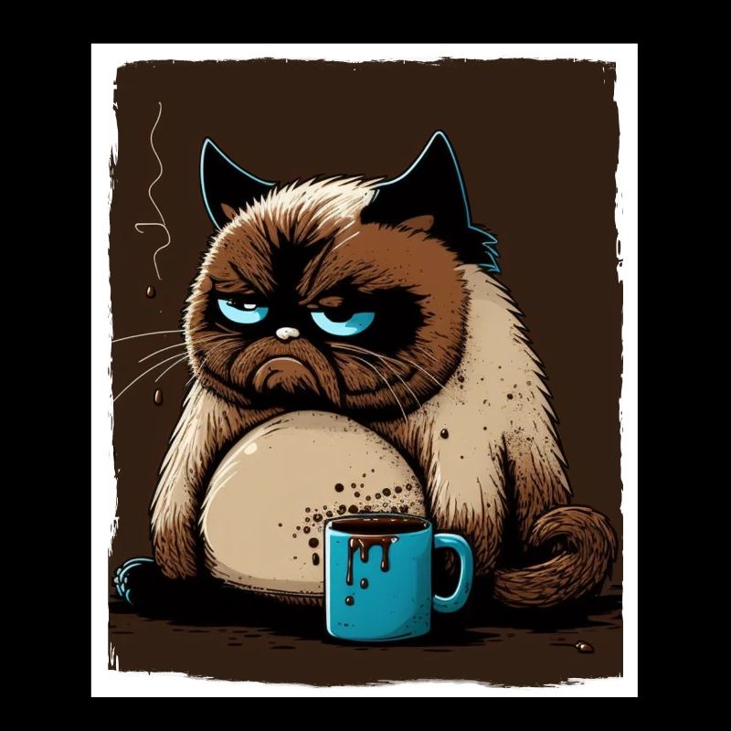 Cat Kitten Coffee Cup Morning Grouch Cocoa