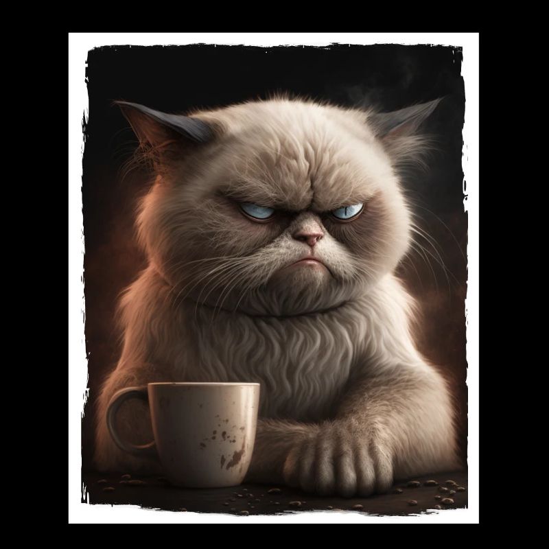 Cat Kitten Coffee Cup Morning Grouch Cocoa