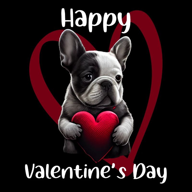 Joyeuse Saint-Valentin Français Bulldog