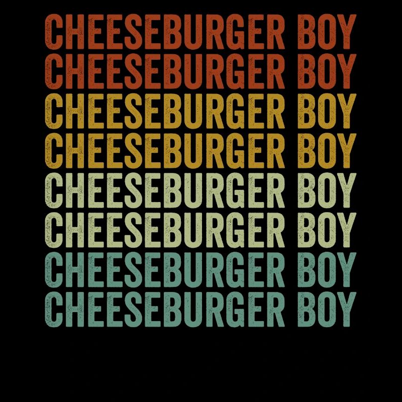 Cheeseburger Garçon Amateurs de burger Drôle de fromageb