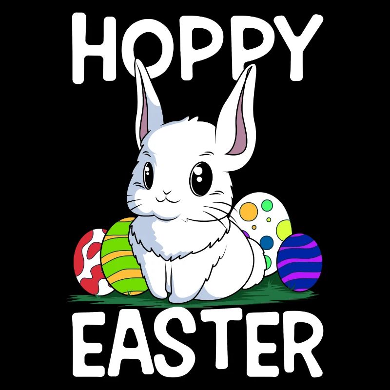 Hoppy Easter Süßer Osterhase Ostern Eiersuche