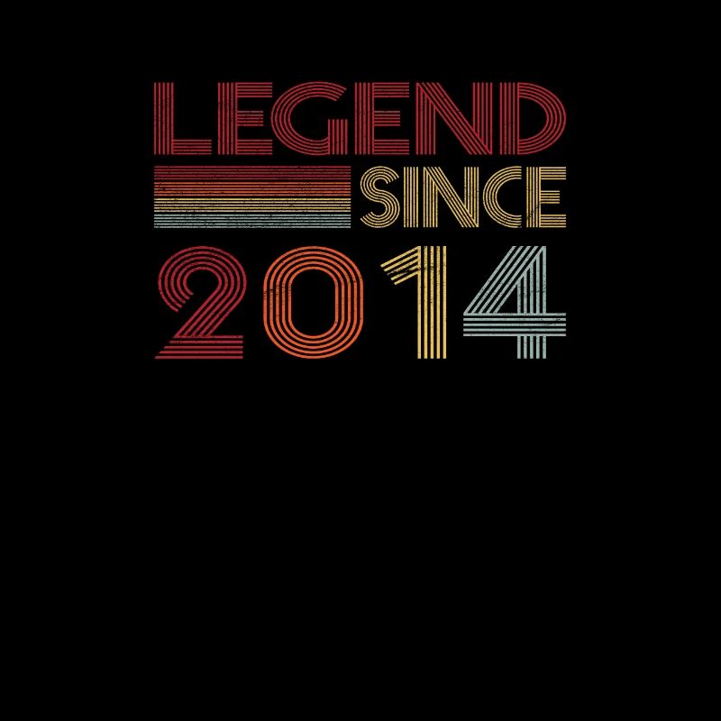 2014 Birthday Legend since Retro Vintage