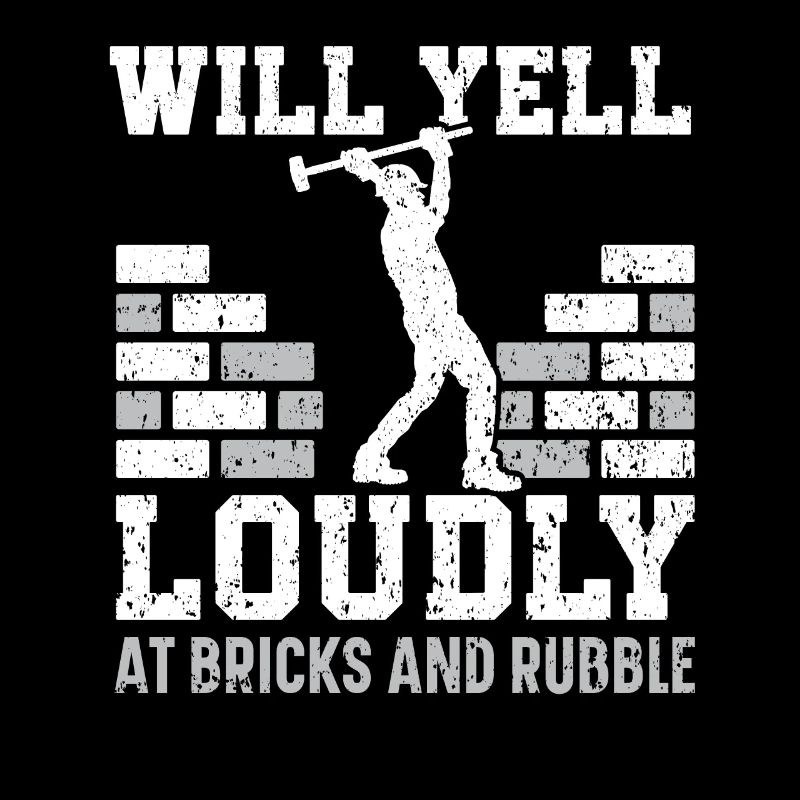 Will scream loudly on brick and rubble demolition