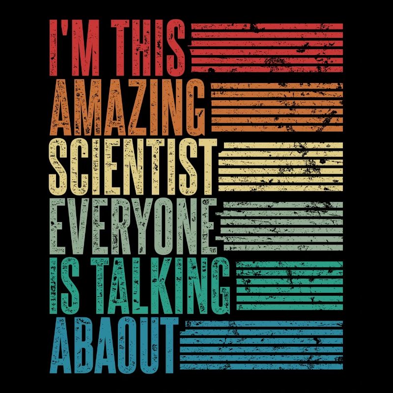 Scientist Scientist Gift Retro
