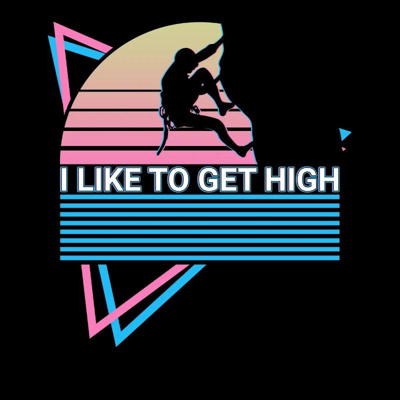Rock Climbing Rock Climber Retro