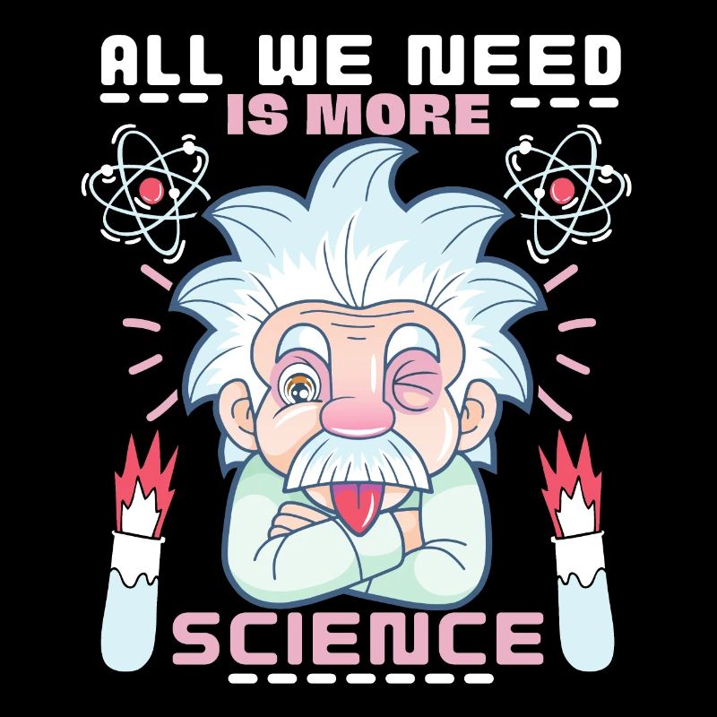 Wissenschaftler Spruch, Chemie, Physik Comic