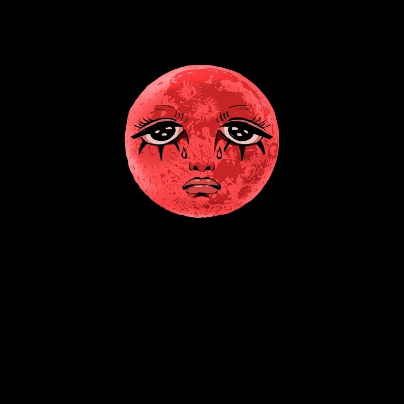 Whimsigoth Celestial Soft Grunge Sad Red Moon Eboy