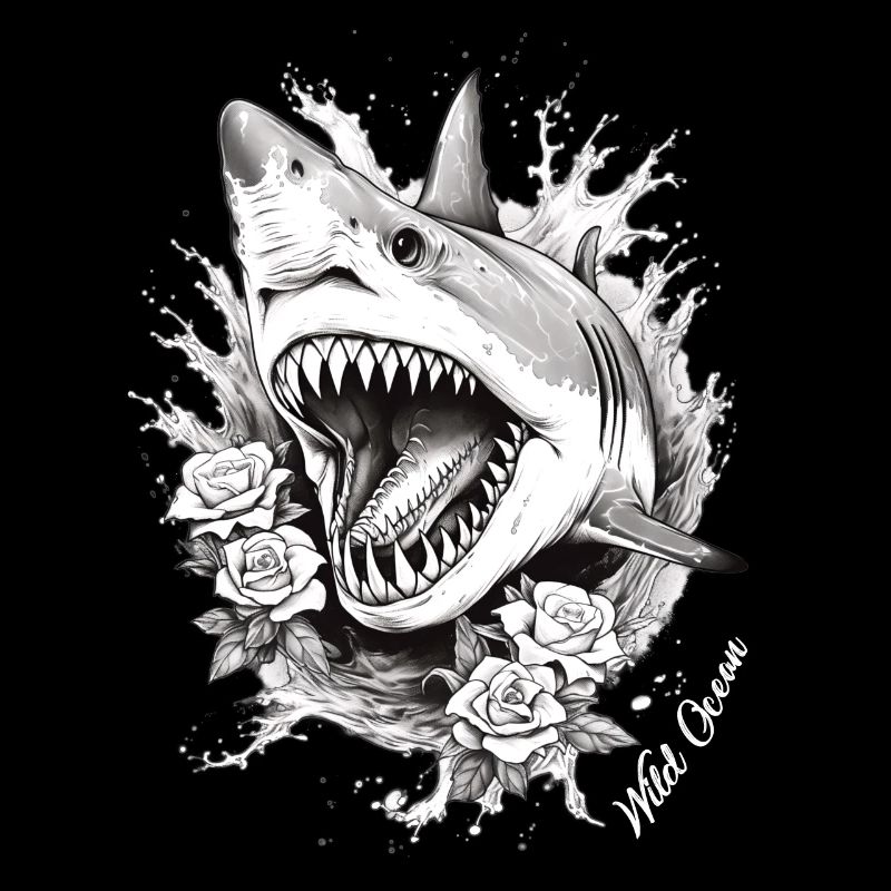 Fleur de requin Oceanographe Plongeur Cadeau
