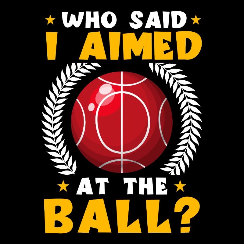 Funny bocce ball player