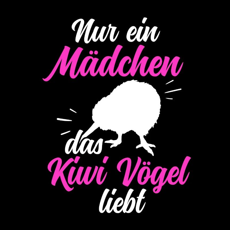 Mädchen das Kiwi Vogel liebt Neuseeland Kiwi