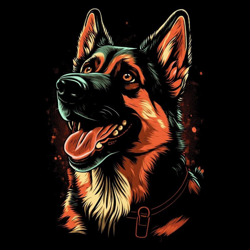 Cute German Shepherd Dog Breed Pet Lover