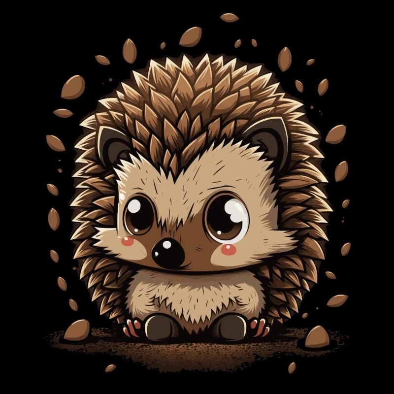 Cute Hedgehog Kawaii Anime Forest Animal Hedgehogs