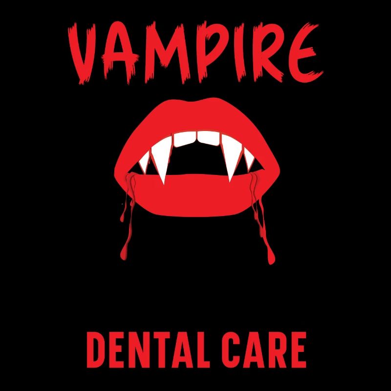 Vampir-Zahnpflege.