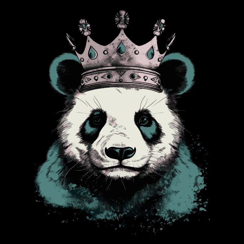 Panda avec couronne