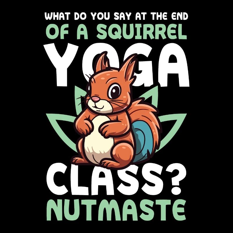 Squirrel Yoga Class Nutmaste Eichhörnchen