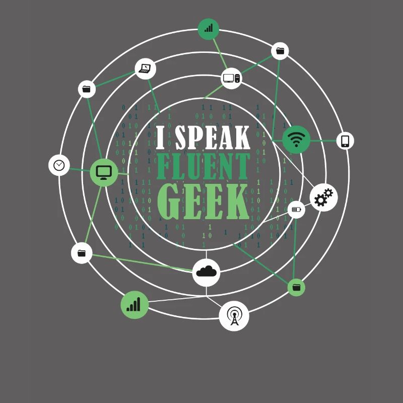 I Speak Fluent Geek Funny Networking Binary Code I