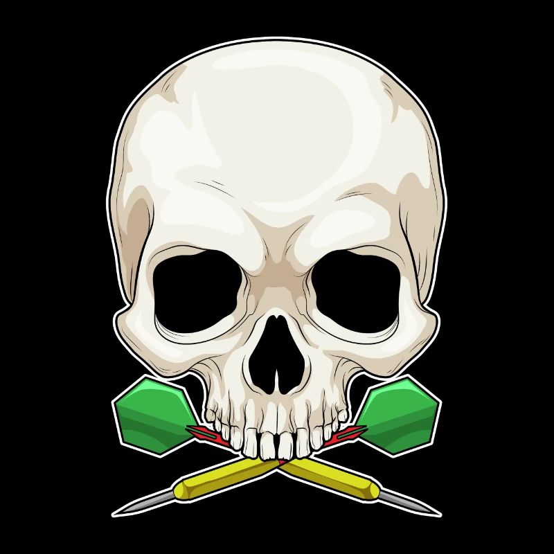 Fléchette tête de mort
