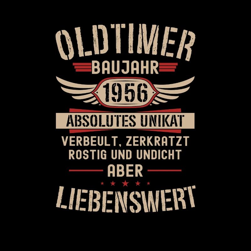 68. Geburtstag 68 Jahre Oldtimer Geschenk 1956