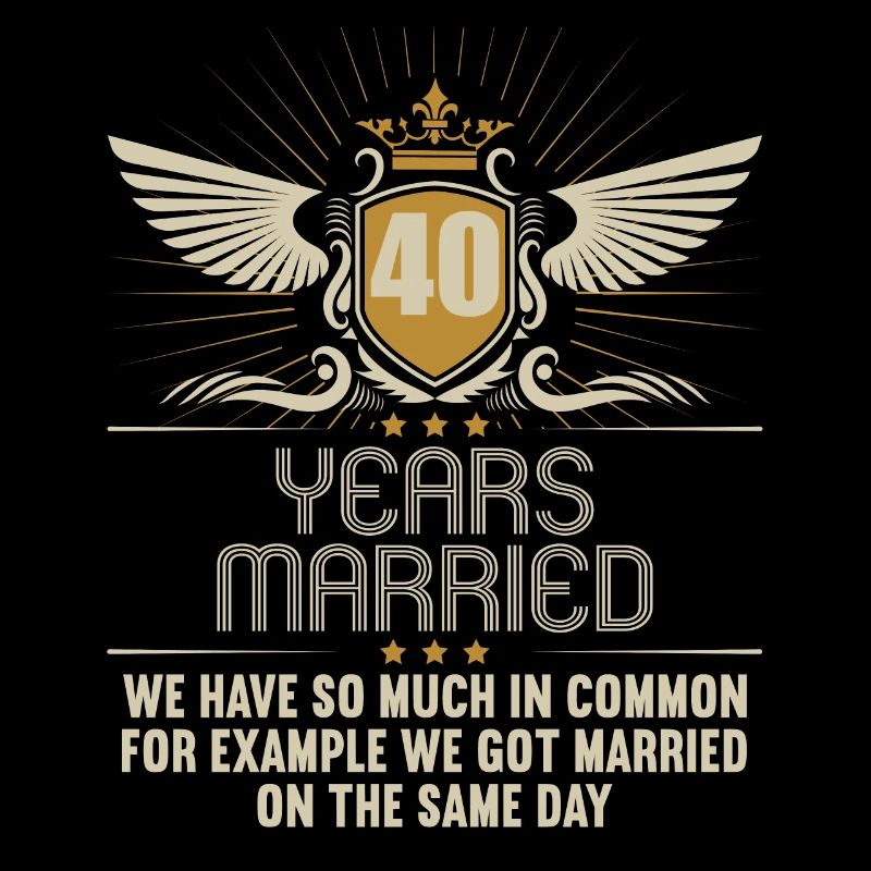 Nous avons beaucoup en commun 40e anniversaire de mariage